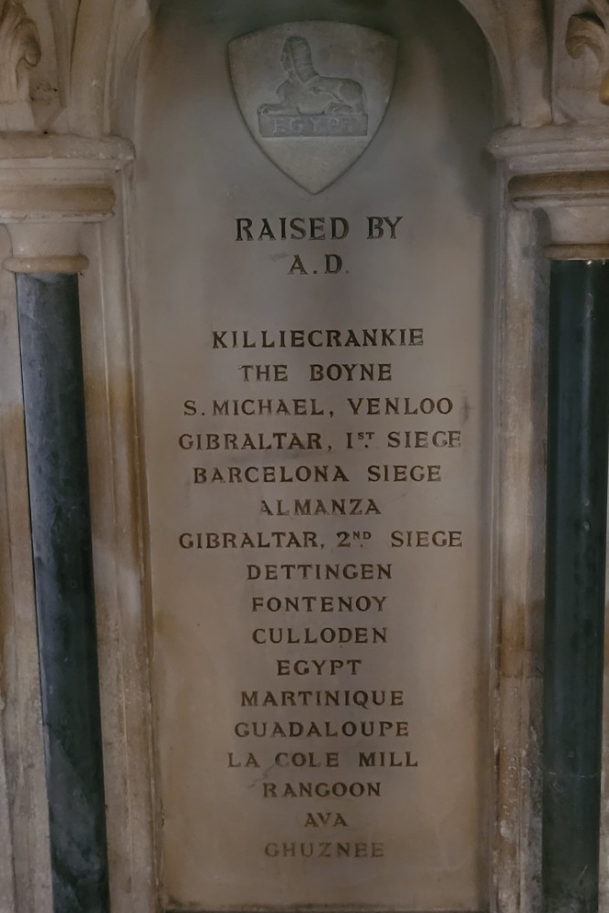 Gedenktekens Somerset Light Infantry Wells Cathedral #3