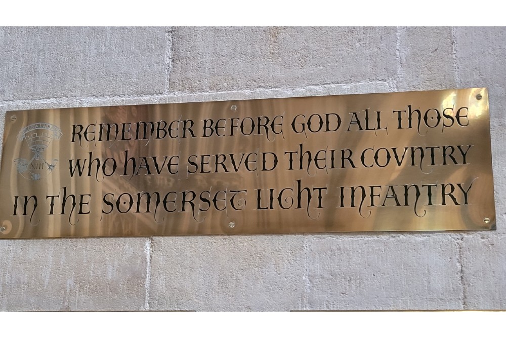 Gedenktekens Somerset Light Infantry Wells Cathedral #4