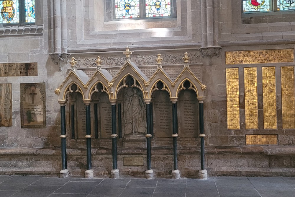 Gedenktekens Somerset Light Infantry Wells Cathedral #6