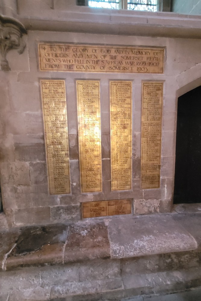 Gedenktekens Somerset Light Infantry Wells Cathedral #8