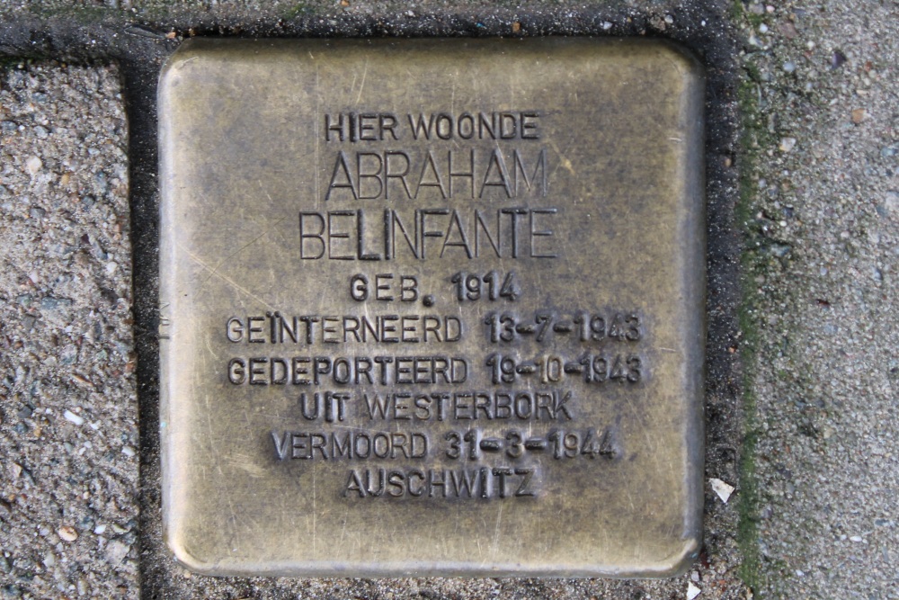 Stolperstein Vrijheidslaan 1