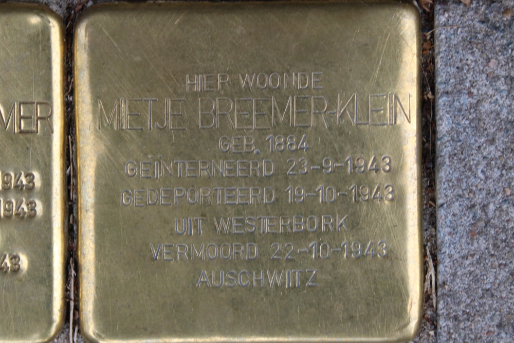 Stolpersteine Vrijheidslaan 36 #3