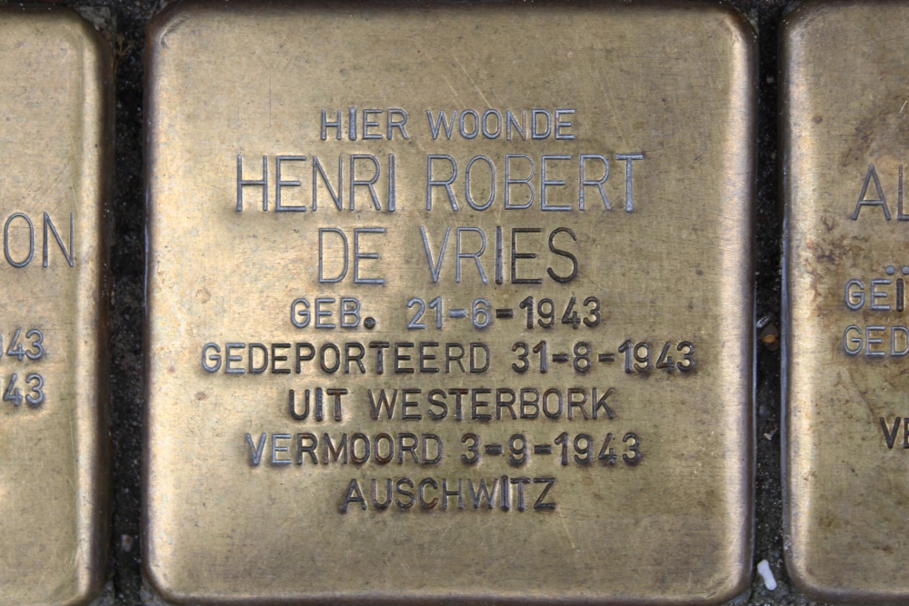 Stolpersteine Uithoornstraat 17 #3