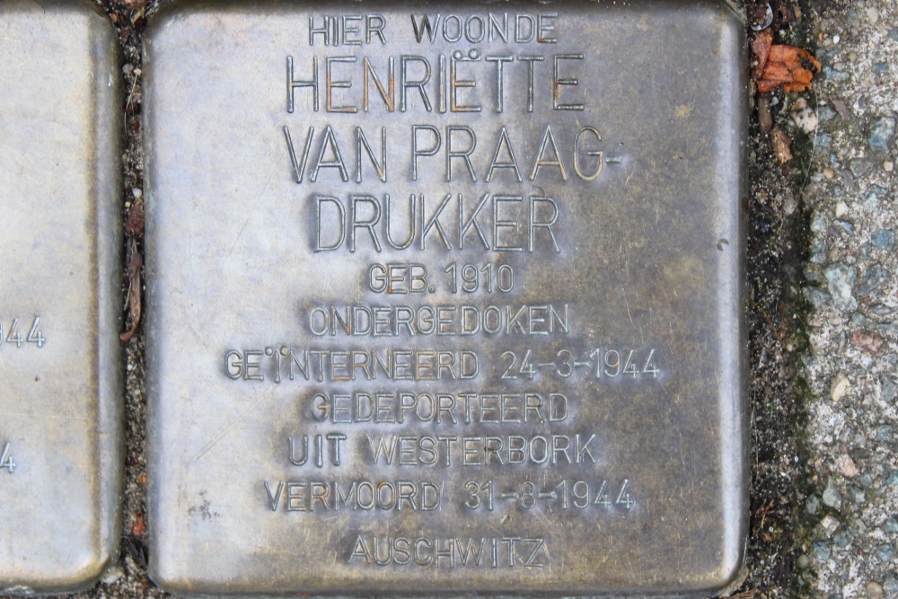 Stolpersteine Uithoornstraat 2 #3