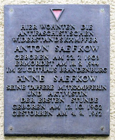 Gedenkteken Anton en Änne Saefkow #1