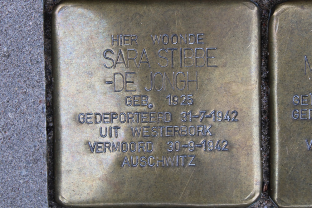 Stolpersteine Boterdiepstraat 19 #6