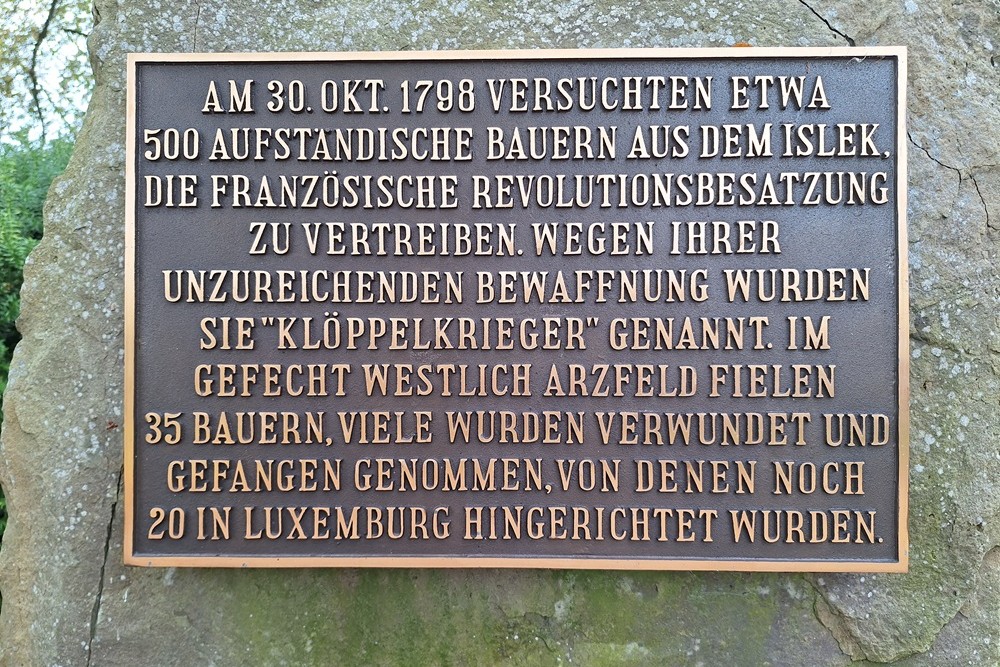 Monument and Commemorative Plaque Farmers' Protest 1798 #2