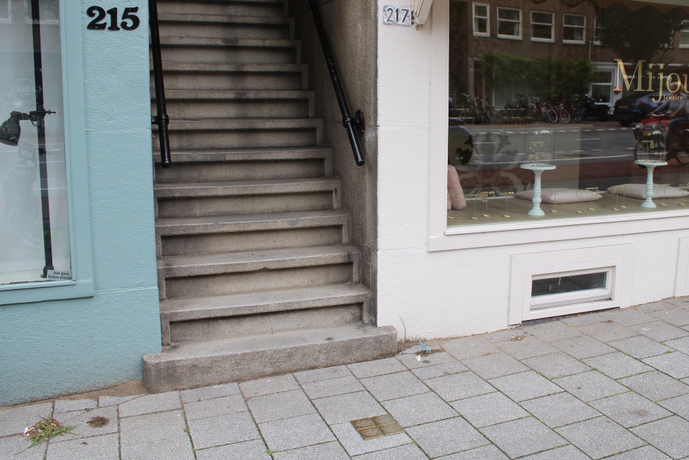 Stolpersteine Rijnstraat 217 #6