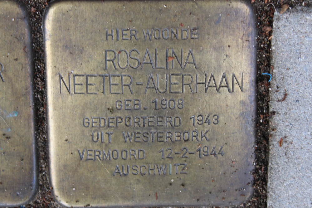 Stolpersteine Waalstraat 76 #3