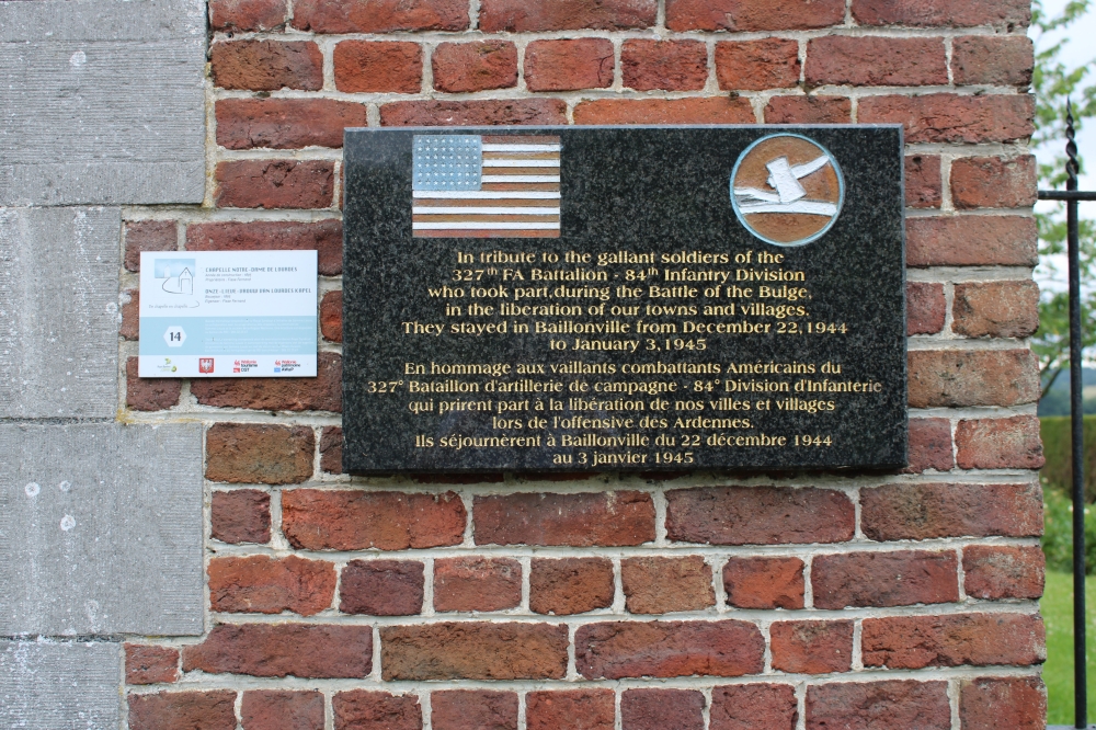 Gedenkteken 327th FA Battalion - 84th Infantry Division #2