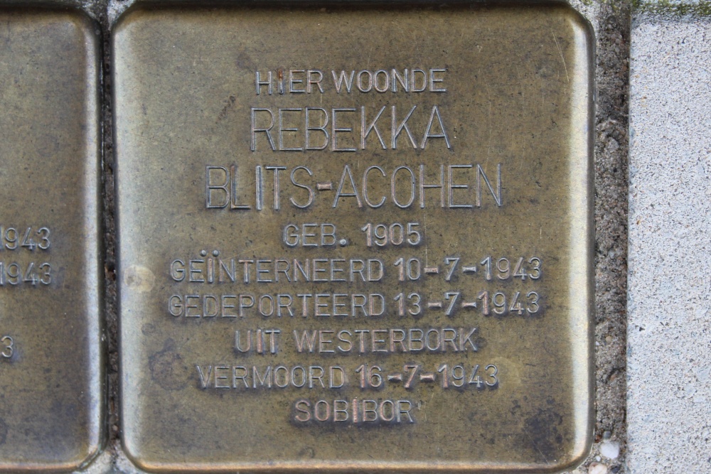 Stolpersteine Dintelstraat 65 #3