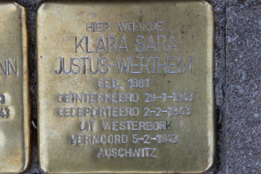 Stolpersteine Volkerakstraat 8 #3