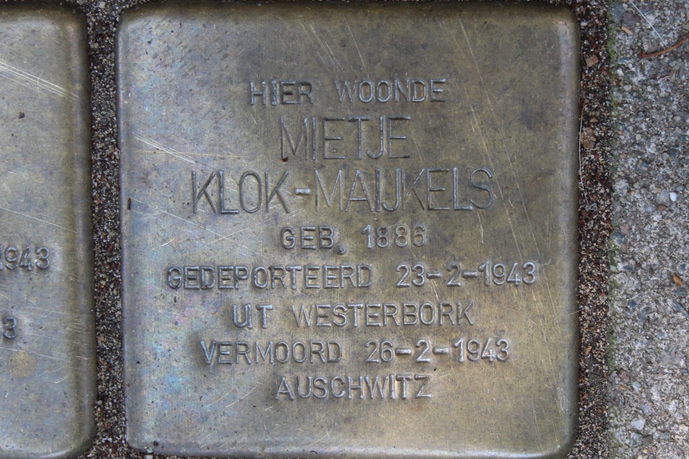 Stolpersteine Waalstraat 6 #3
