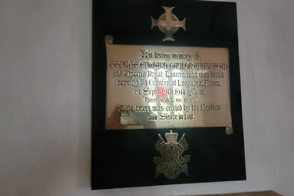 Gedenktekens 2nd Lt G.E. Taylor-Whitehead #4