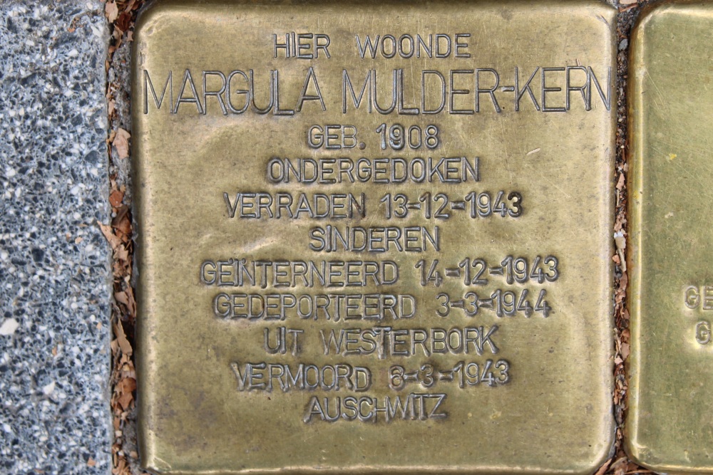 Stolpersteine Roetersstraat 19 #2