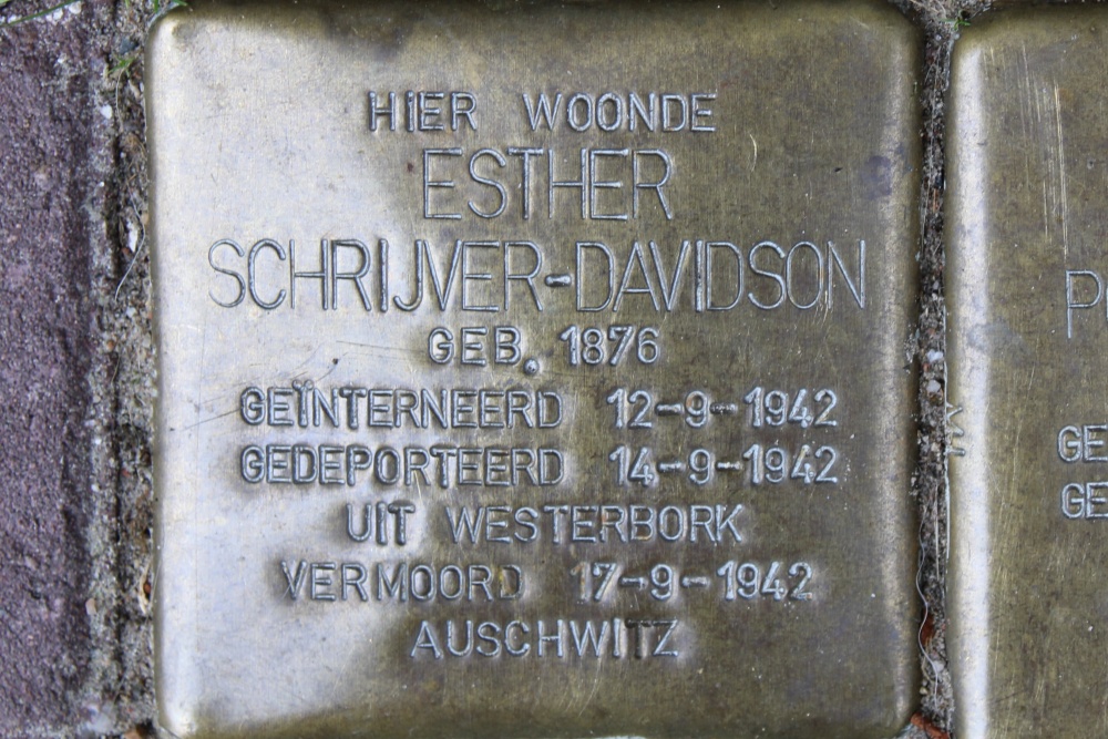 Stolpersteine Nieuwe Kerkstraat 110 #2