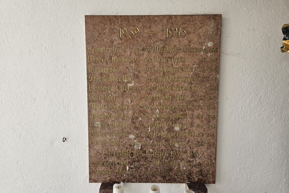 Oorlogsmonument Sankt Ulrich am Pillersee #2