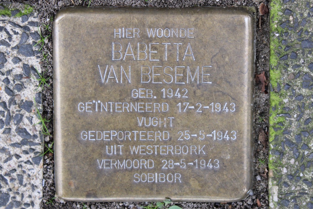Stumbling Stone Rapenburgerstraat 161 #1