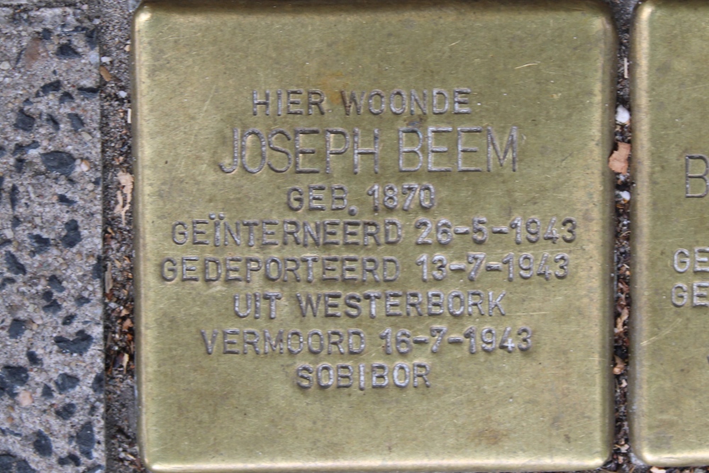 Stolpersteine Jonas Daniël Meijerplein voormalig 14-II #2