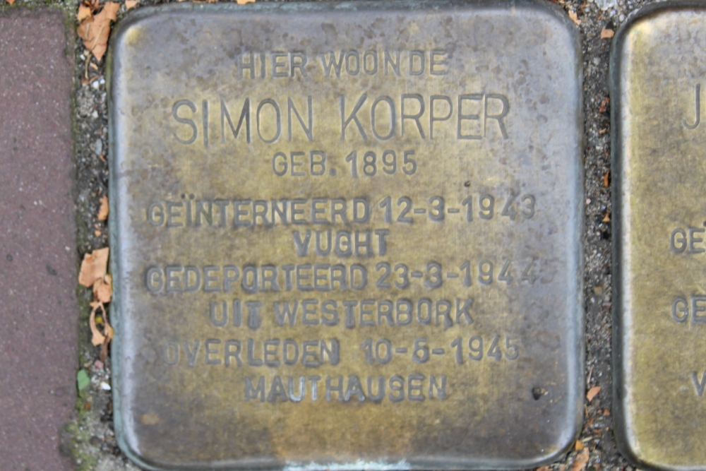 Stolpersteine Waterlooplein voormalig 98-III #2