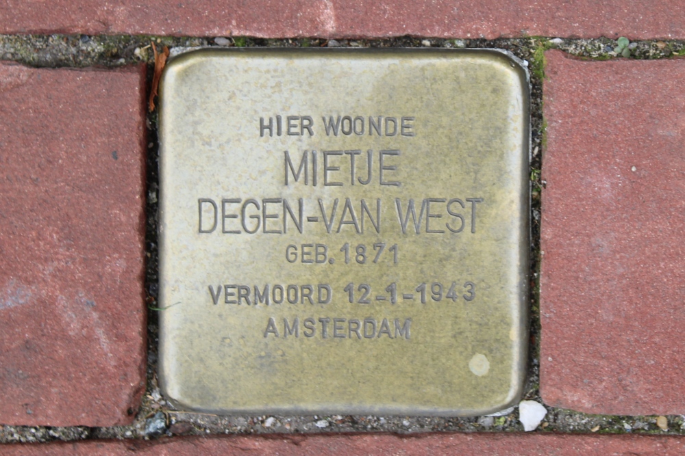 Stolperstein Waterlooplein voormalig 81-hs #1