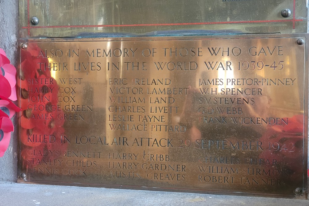 Rolls Of Honour St Michael & All Angels Somerton