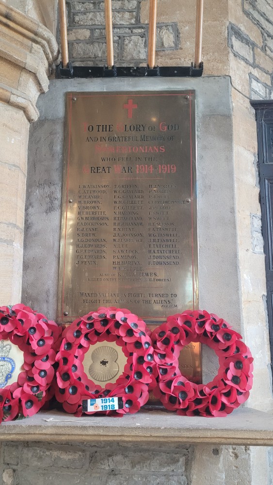 Rolls Of Honour St Michael & All Angels Somerton #3