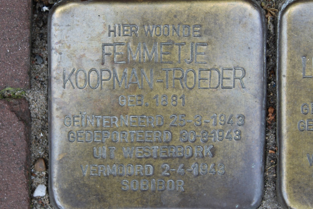 Stolpersteine Waterlooplein voormalig 95-I #2