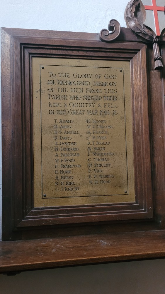 Erelijsten St Peter's Dorchester #2