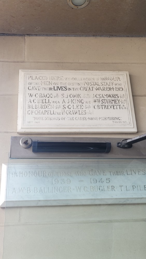 Memorials Post Office Dorchester #2