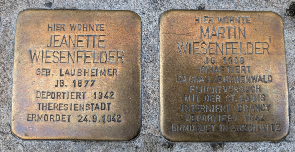 Stumbling Stones Josephstraße 2