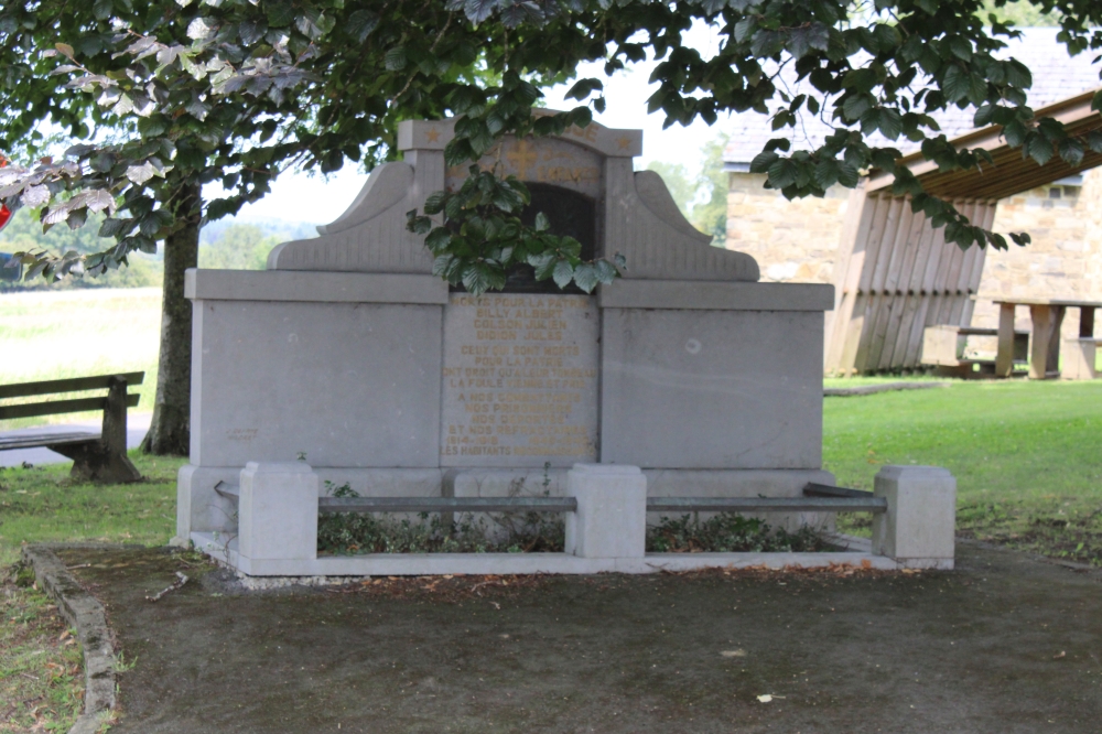 Oorlogsmonument Porcheresse