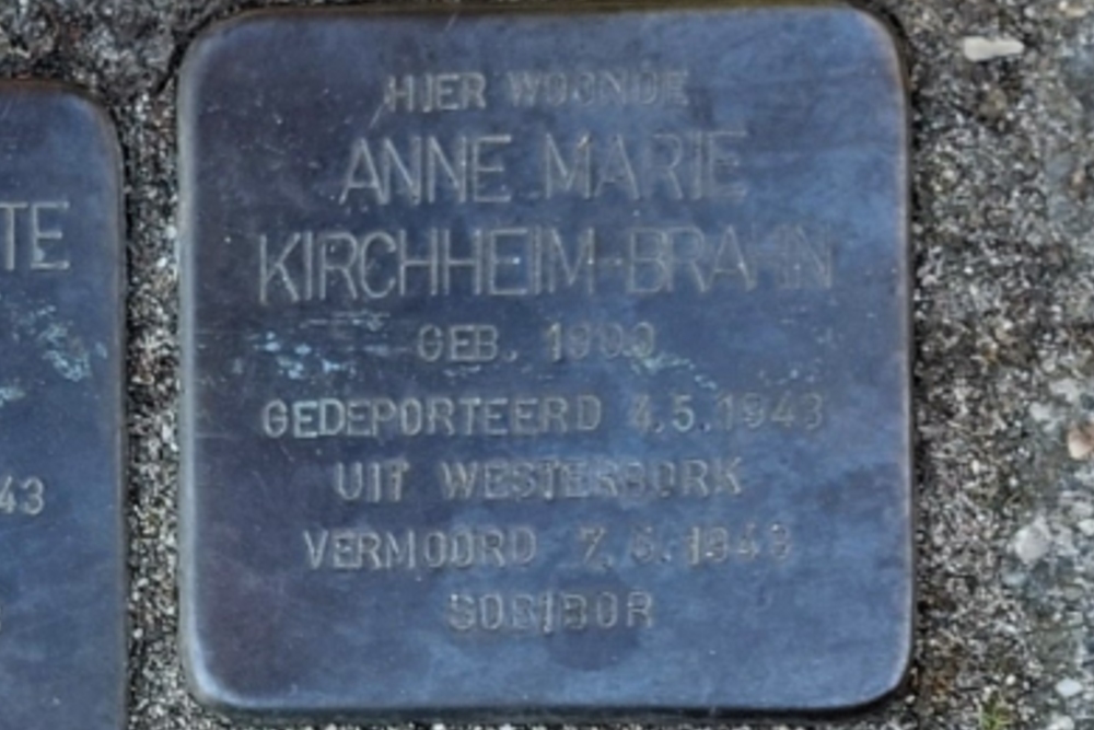 Stolpersteine Sophiastraat 37 #6