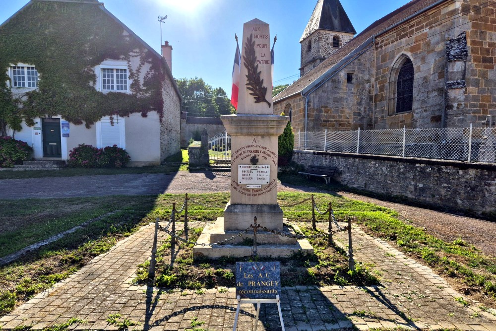 War Memorial  Prangley -Villegusien le Lac #1