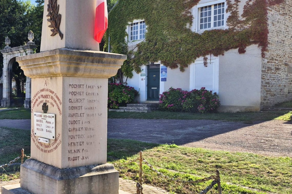 War Memorial  Prangley -Villegusien le Lac #4