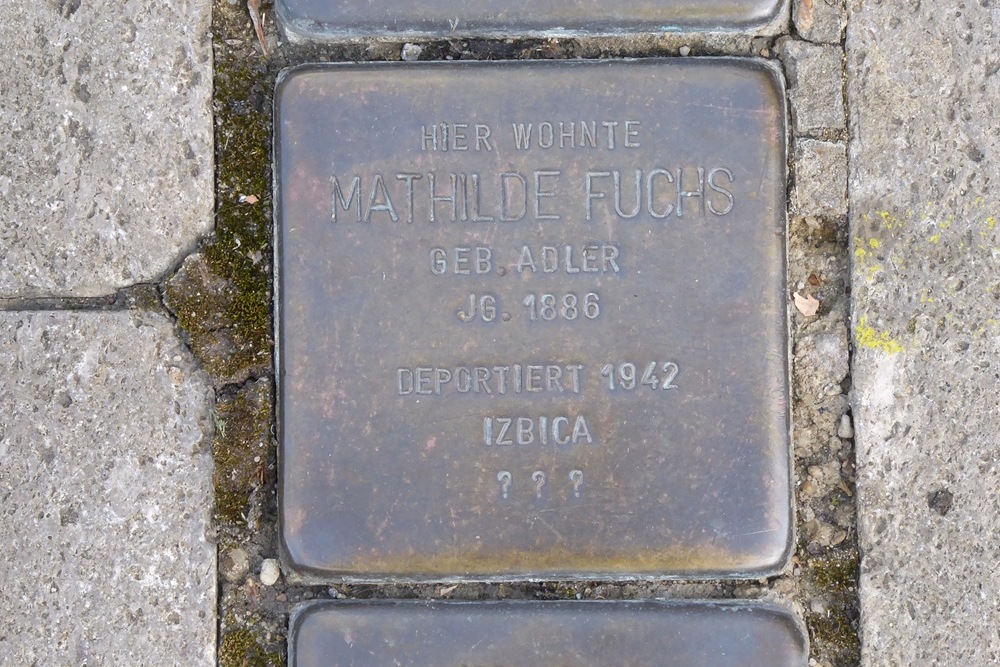 Stumbling Stones Schrannenstraße 57 #4