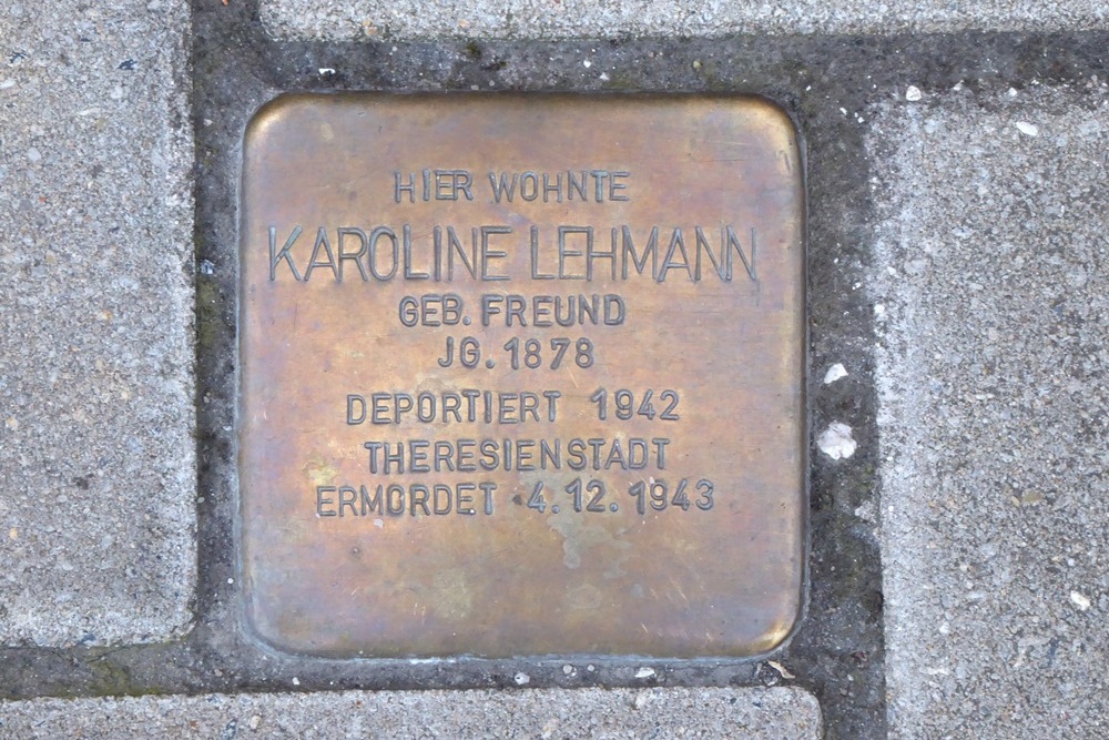 Stolperstein Glockenhofstrasse 12 #1