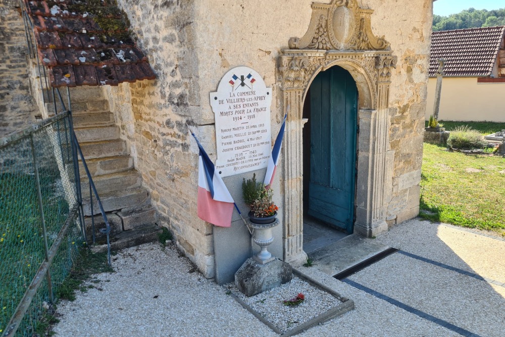 Oorlogsmonument Villiers-les-Aprey #2