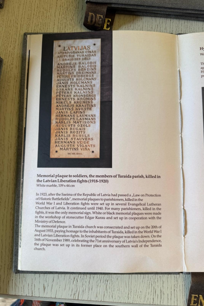 Gedenkteken Omgekomen Parochieleden van de Turaida Kerk #2
