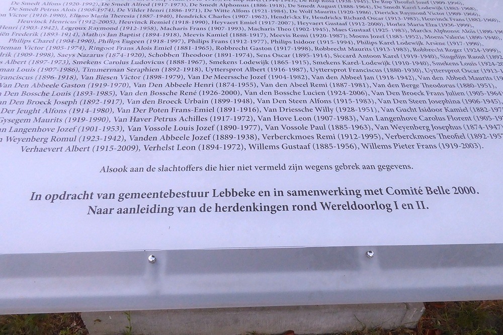Gedenkteken Begraafplaats Denderbelle	 #5