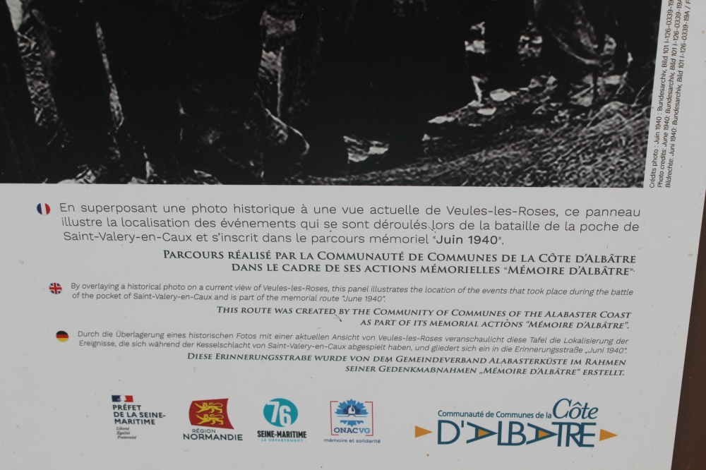 Information Board Veules les Roses 'Then and Now' #2