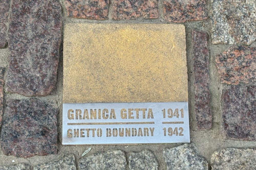 Marker stone of the former Lublin Ghetto #1