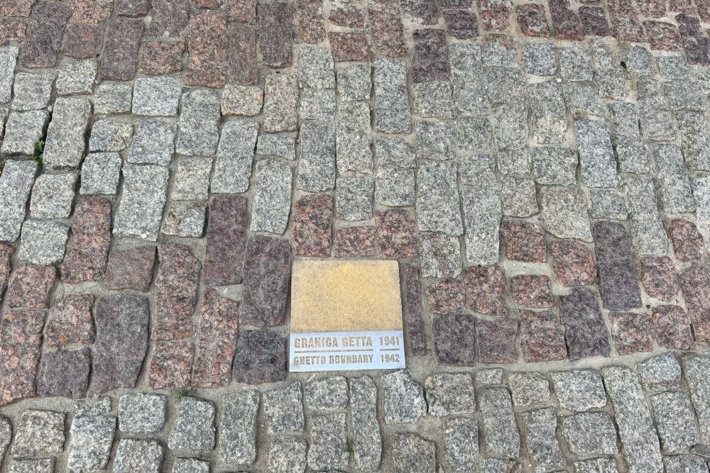 Marker stone of the former Lublin Ghetto #2
