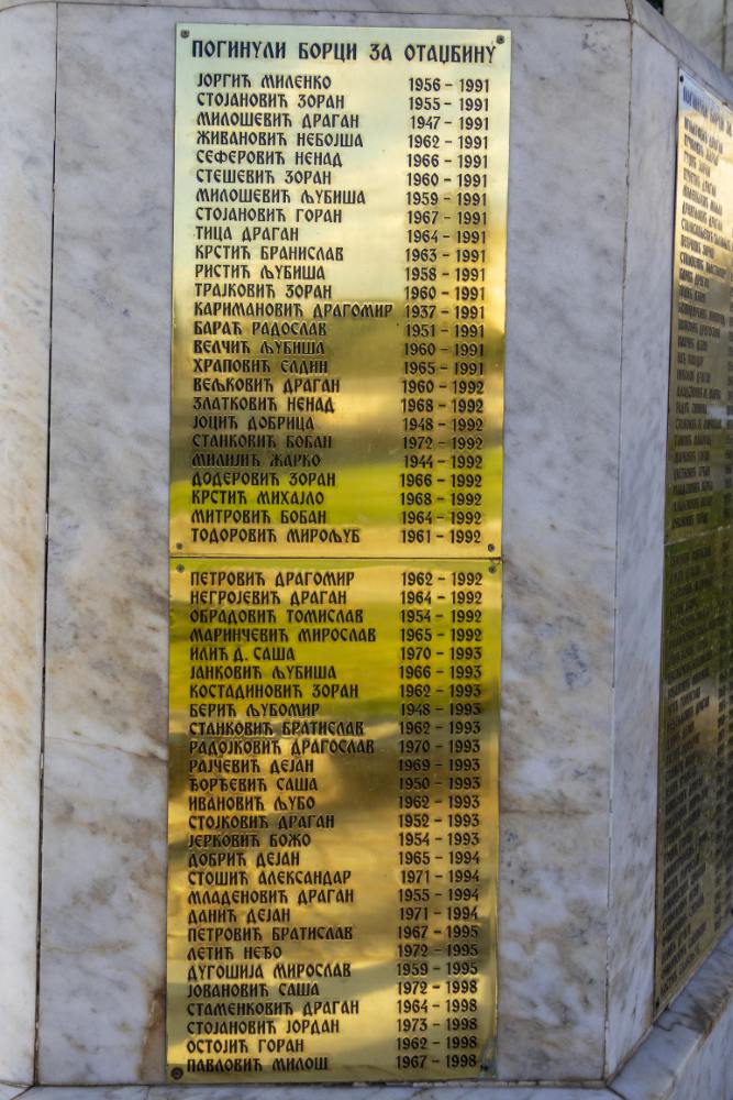 Monument Joegoslavische Oorlogen Niš #6