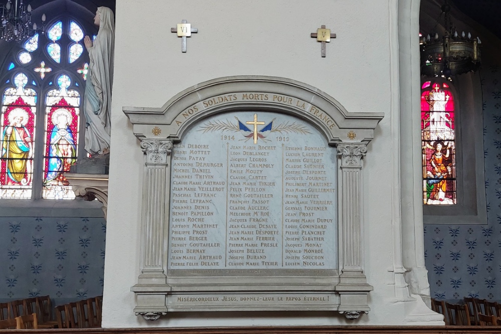 War Memorial Perreux Church