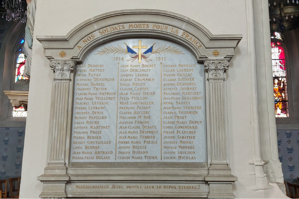 War Memorial Perreux Church #2