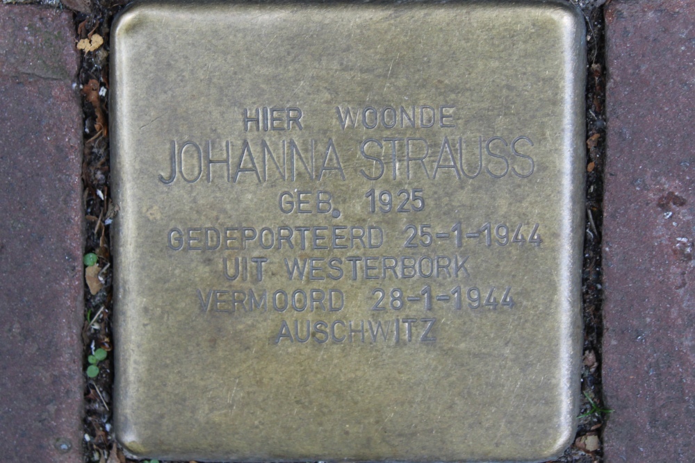 Stolpersteine Grote Houtstraat 88 #4