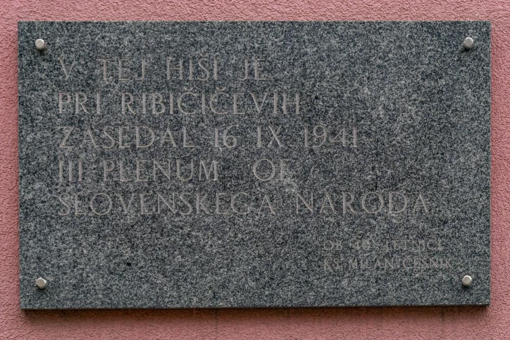 Commemorative plaque 3rd Slovenian National Women's Assembly #1