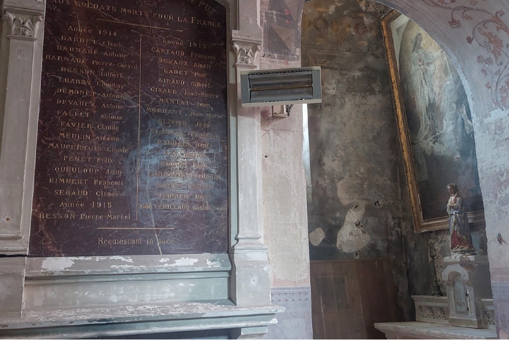 War Memorial  Saint-Gerand-le-Puy Church #4