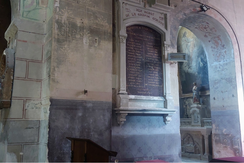 War Memorial  Saint-Gerand-le-Puy Church #5